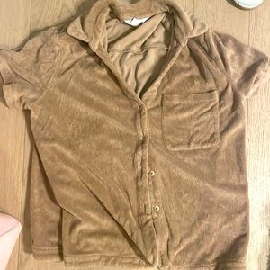 BB Dakota terry cloth top set  steve madden large